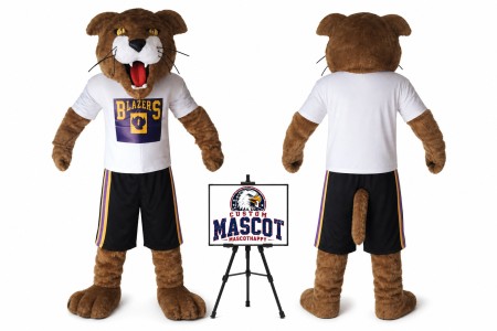 Cougar Wildcat Mascot Costume