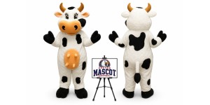 Cow Farm Dairy Mascot Costume Cow Farm Dairy Mascot Costume