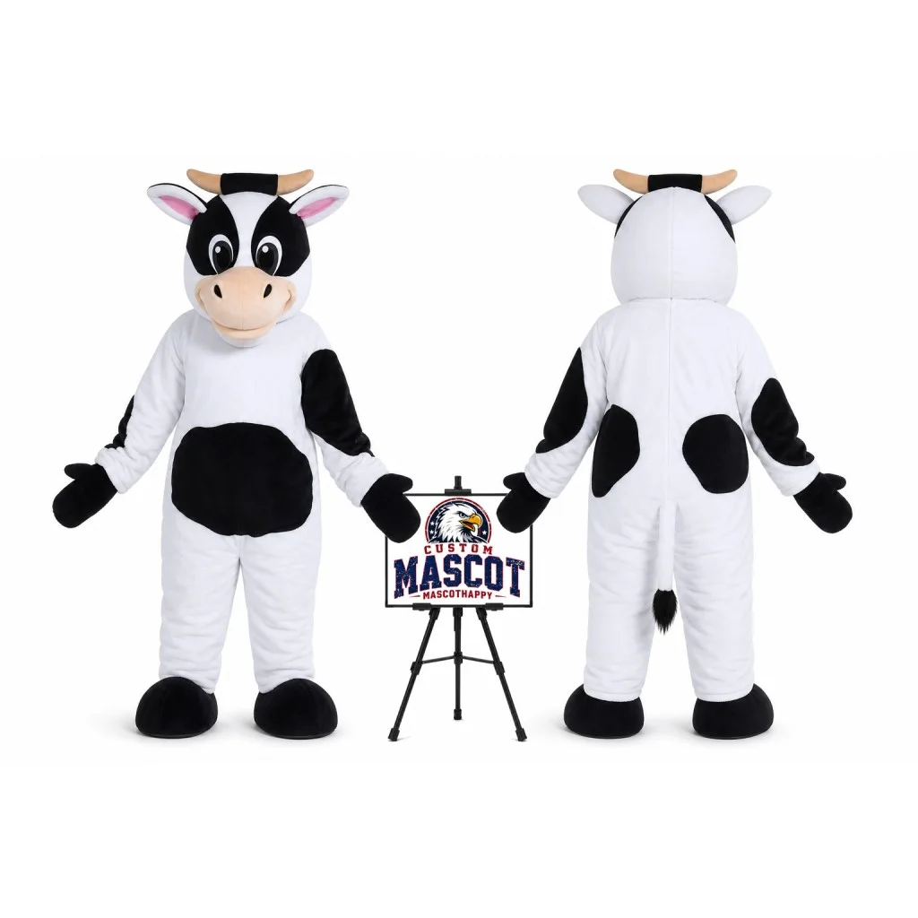 Black Cow Mascot Costume