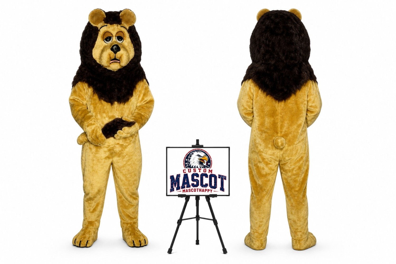 Cowardly Lion Mascot Costume Cowardly Lion Mascot Costume