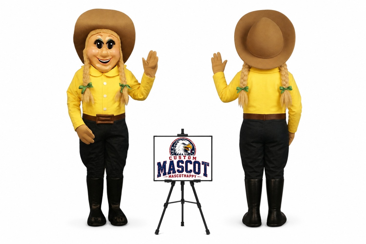 Cowgirl Mascot Costume Cowgirl Mascot Costume