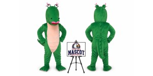 Crocodile The Aligator Girl Mascot Costume Crocodile The Aligator Girl Mascot Costume