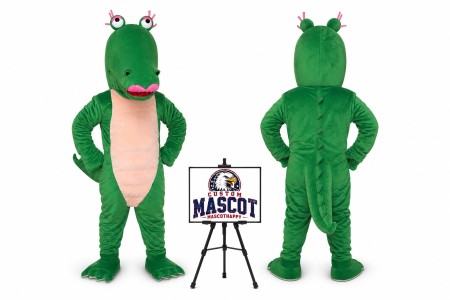 Crocodile The Aligator Girl Mascot Costume