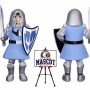 Crusader Mascot Costume