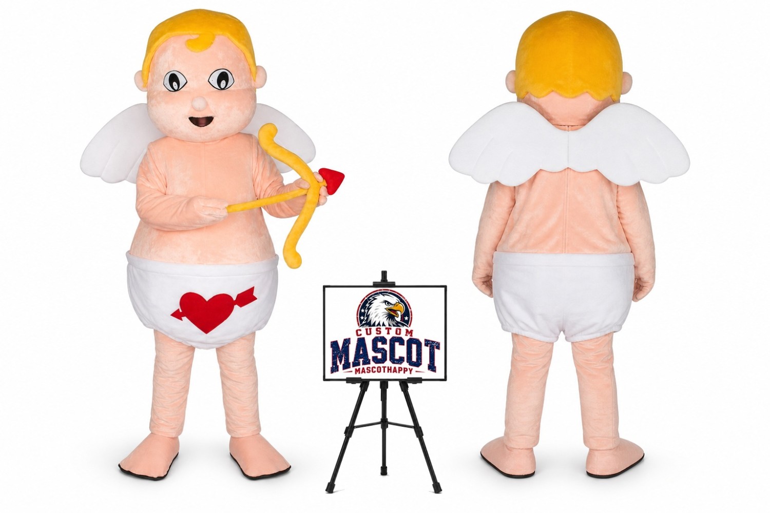 Cupid Mascot Costume Cupid Mascot Costume
