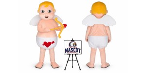 Cupid Mascot Costume Cupid Mascot Costume
