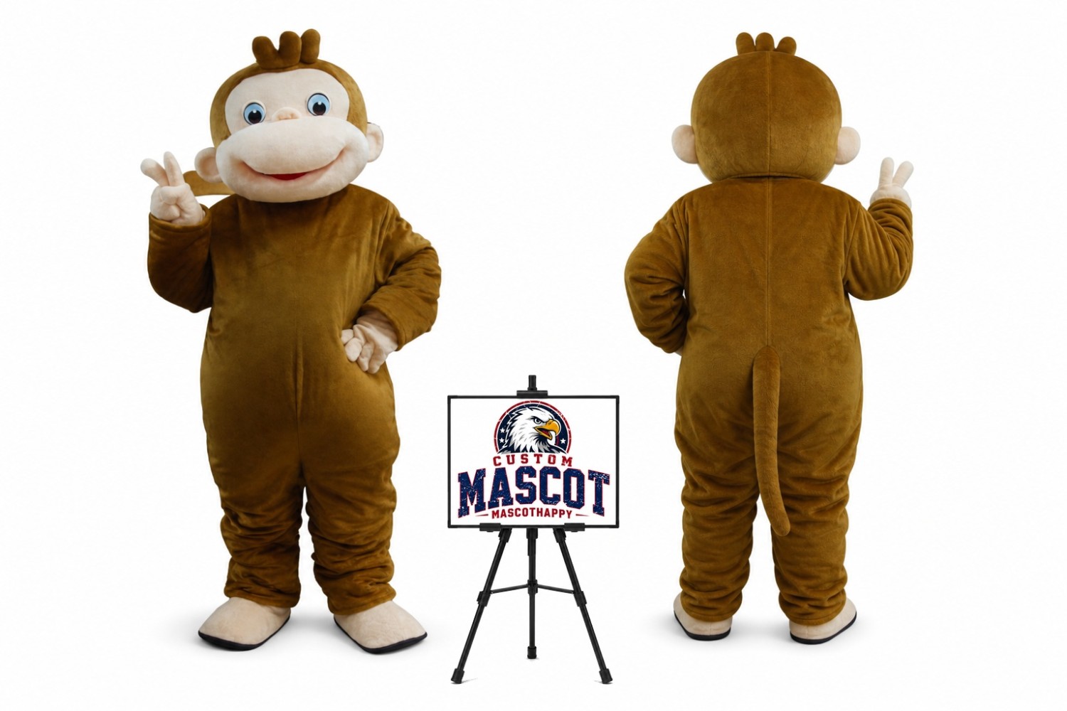 Curious Monkey Mascot Costume Curious Monkey Mascot Costume