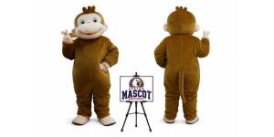 Curious Monkey Mascot Costume Curious Monkey Mascot Costume