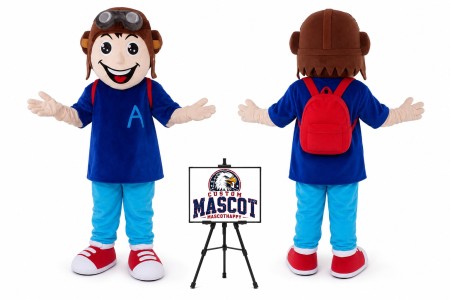 Custom Pilot Boy Mascot Costume