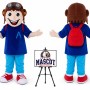 Custom Pilot Boy Mascot Costume