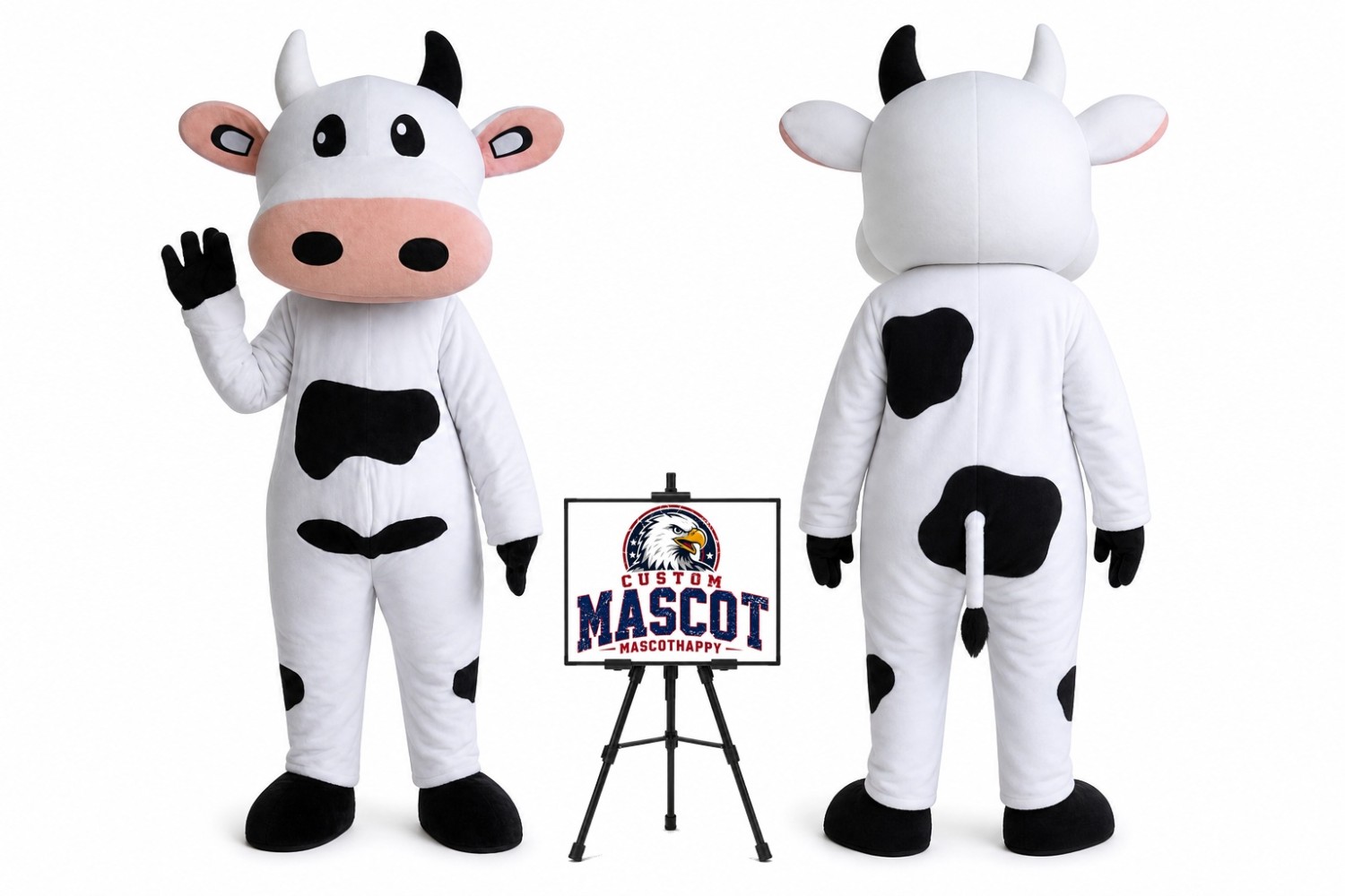 Dairy Cattle Bull Cow Mascot Costume Dairy Cattle Bull Cow Mascot Costume