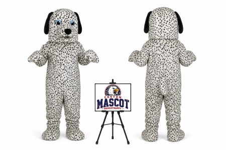 Dalmatian Spotted Dog Mascot Costume