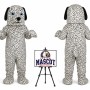 Dalmatian Spotted Dog Mascot Costume