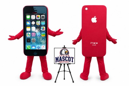 Damaged Broken Iphone Mascot Costume