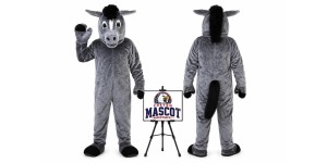 Dark Horse Mascot Costume Dark Horse Mascot Costume