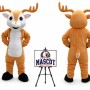 Deer Mascot Costume for Christmas Events