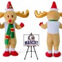Deer Reindeer Christmas Mascot Costume for Christmas Events
