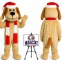Deluxe Christmas Dog Mascot Costume for Christmas Events