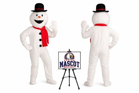 Deluxe Snowman Mascot Costume for Christmas Events