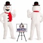 Deluxe Snowman Mascot Costume for Christmas Events