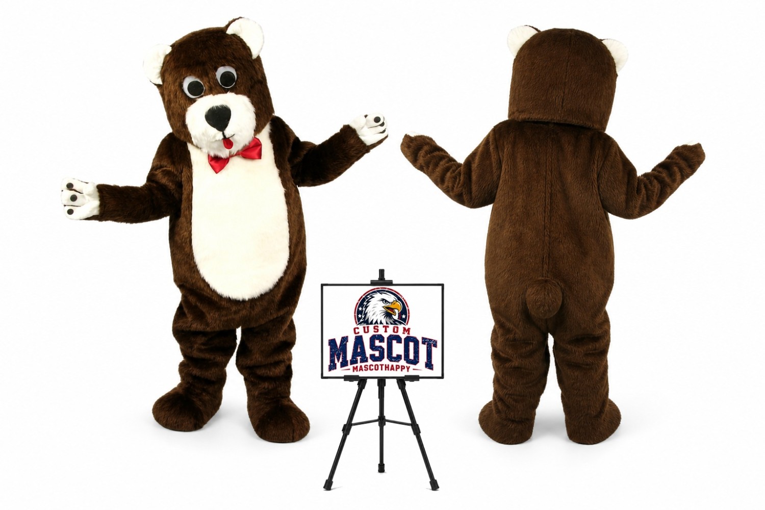 Deluxe Teddy Bear Mascot Costume Deluxe Teddy Bear Mascot Costume