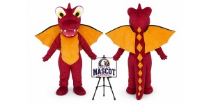 Dragon Cartoon Plush Fire Pterosaur Mascot Costume Dragon Cartoon Plush Fire Pterosaur Mascot Costume