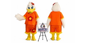 Dizzy Duck Mascot Costume Dizzy Duck Mascot Costume