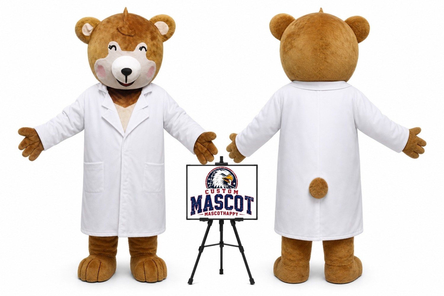 Doctor Bear Mascot Costume Doctor Bear Mascot Costume