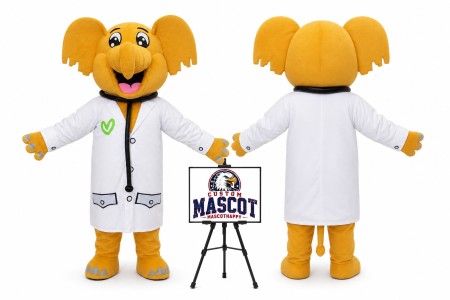 Doctor Elephant Mascot Costume