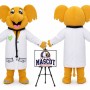 Doctor Elephant Mascot Costume