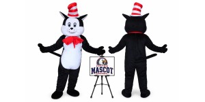 Dr. Seuss Cat In The Hat Mascot Costume Dr. Seuss Cat In The Hat Mascot Costume
