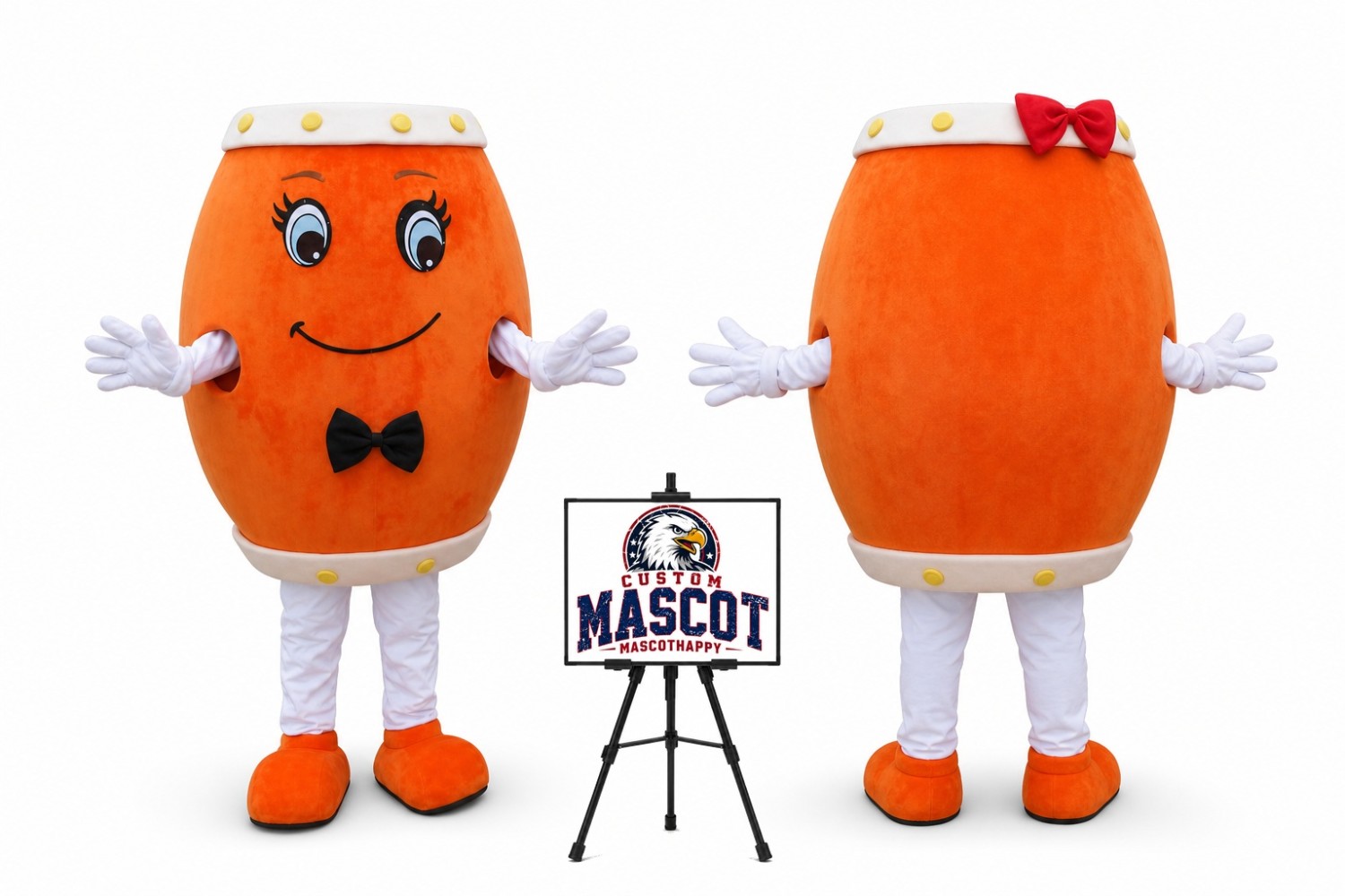 Drum Mascot Costume Drum Mascot Costume
