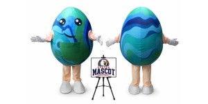 Earth Globe Egg Easter Mascot Costume for Easter Events Earth Globe Egg Easter Mascot Costume for Easter Events