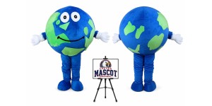 Earth Globe Mascot Costume Earth Globe Mascot Costume