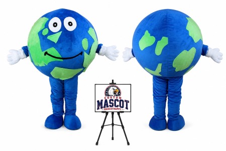 Earth Globe Mascot Costume