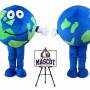Earth Globe Mascot Costume