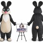 Easter Bunny Adult Animal Mascot Costume for Easter Events