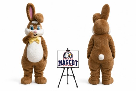 Easter Bunny Rabbit Mascot Costume for Easter Events