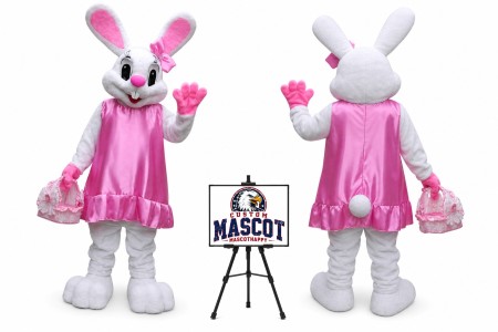 Easter Mrs. Bunny Mascot Costume for Easter Events