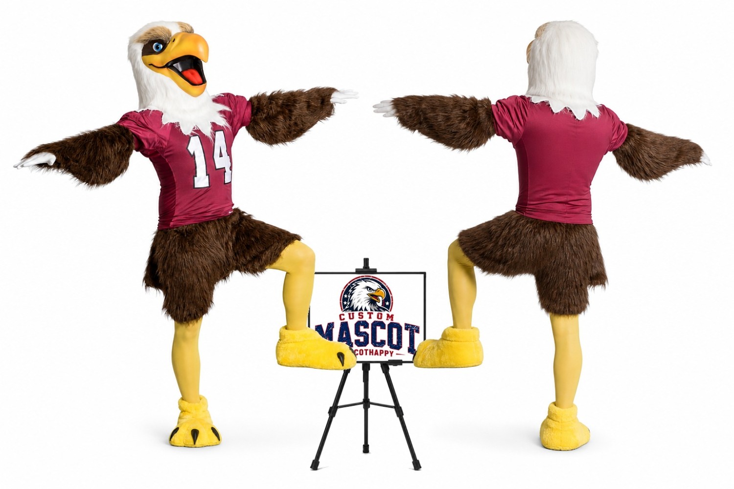 Elmo Eagle Mascot Costume Elmo Eagle Mascot Costume
