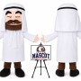 Fairytale Cartoon Arab King Mascot Costume