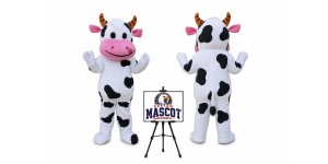 Farm Cow Mascot Costume Farm Cow Mascot Costume