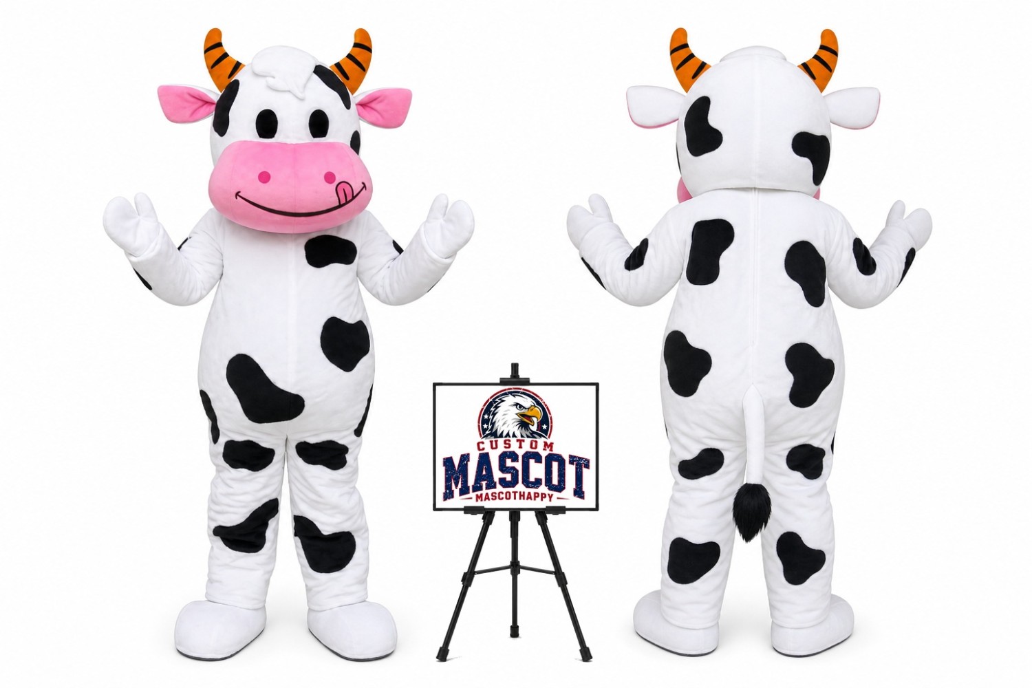 Farm Dairy Cow Mascot Costume Farm Dairy Cow Mascot Costume