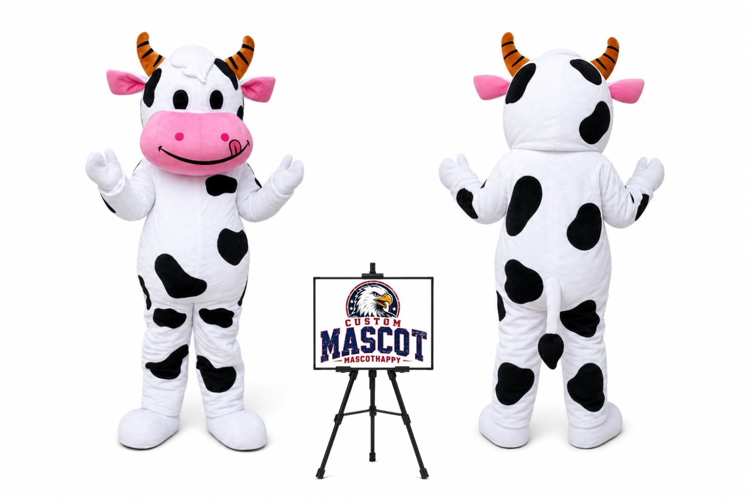 Farm Dairy Cow Mascot Costume Farm Dairy Cow Mascot Costume