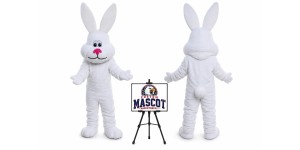 Fat Easter Rabbit Mascot Costume for Easter Events Fat Easter Rabbit Mascot Costume for Easter Events