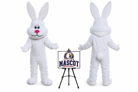 Fat Easter Rabbit Mascot Costume for Easter Events