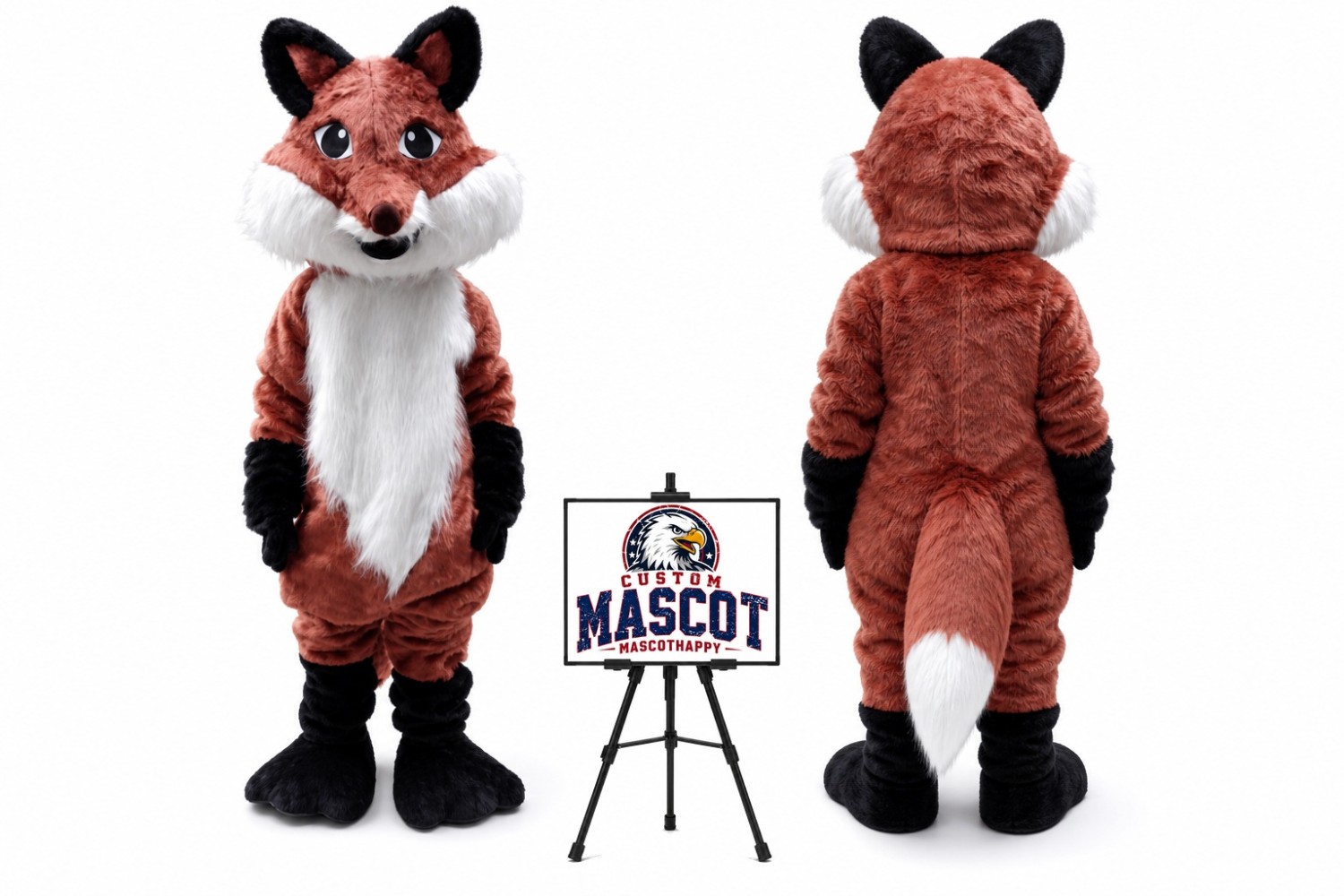 Fat Fox Mascot Costume Fat Fox Mascot Costume
