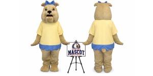 Female Bulldog Mascot Costume Female Bulldog Mascot Costume