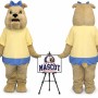Female Bulldog Mascot Costume