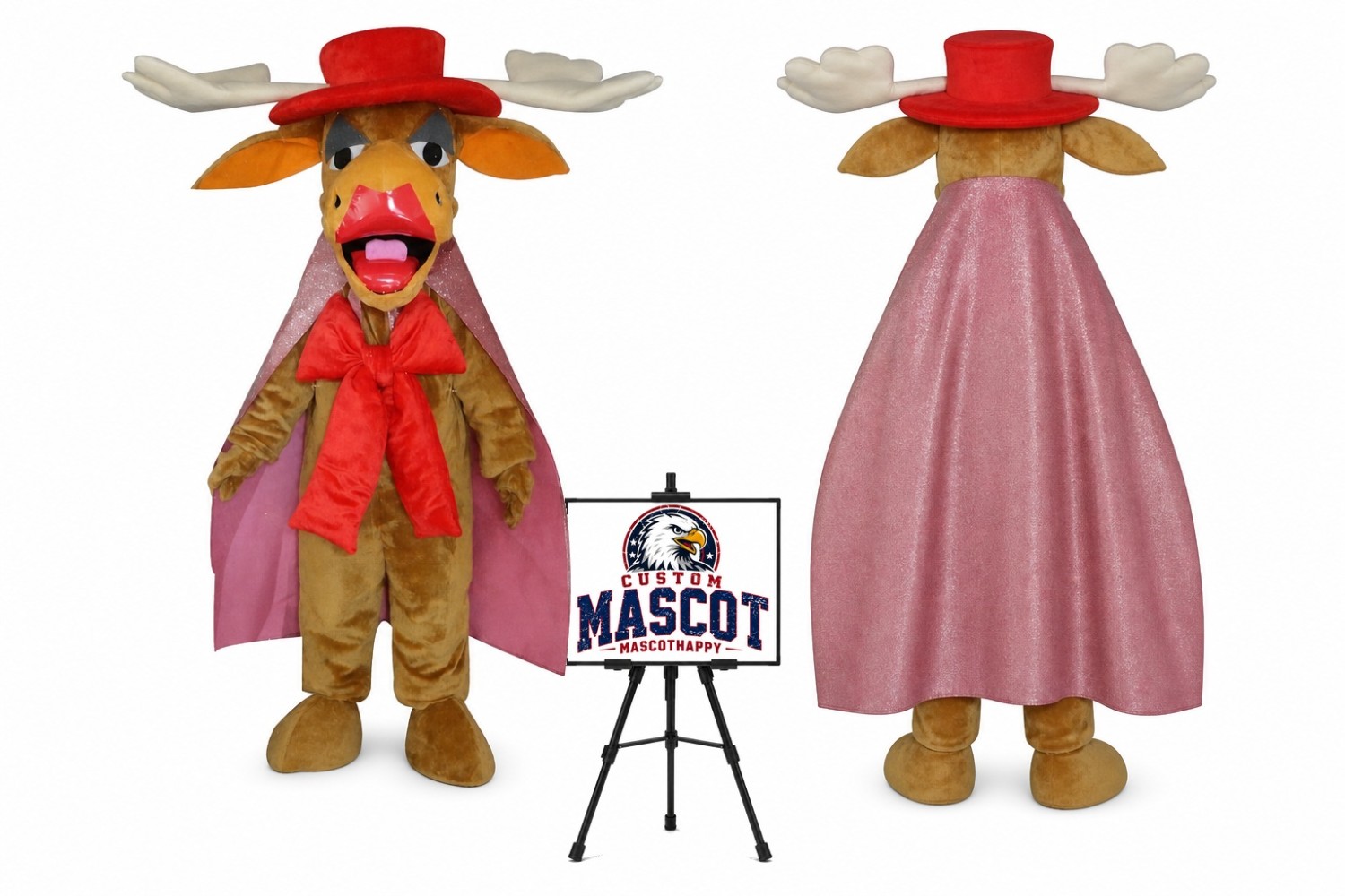 Female Moose Mascot Costume Female Moose Mascot Costume